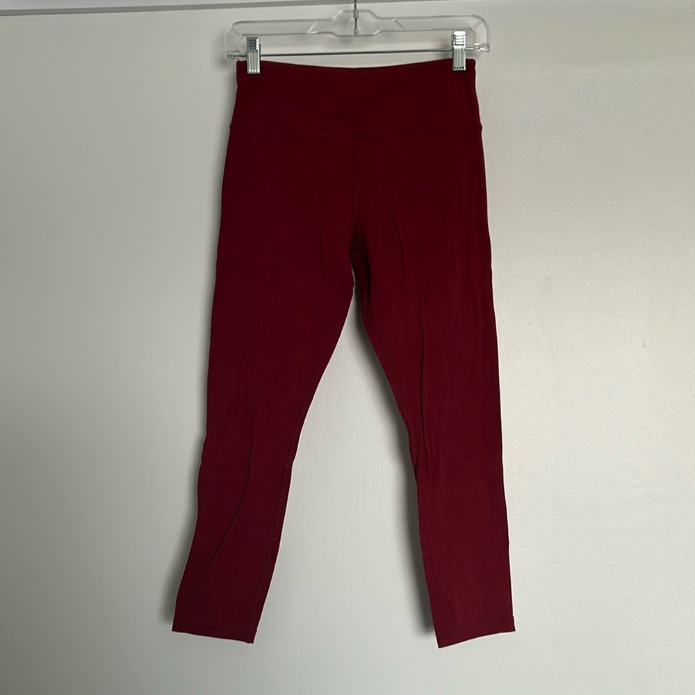 Zyia Maroon Unity Hi-Rise 7/8 24”